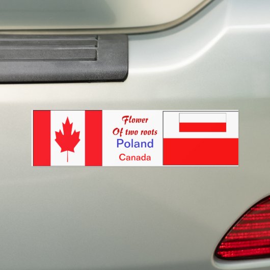 Polnisch-kanadische Autoaufkleber (Auf Auto)