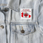 Polnisch-Kanadische Flaggenkarte Button (Beispiel)