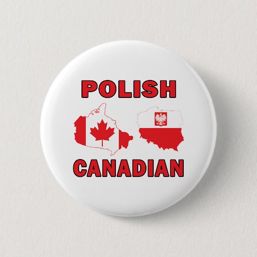 Polnisch-Kanadische Karten Button (Vorderseite)