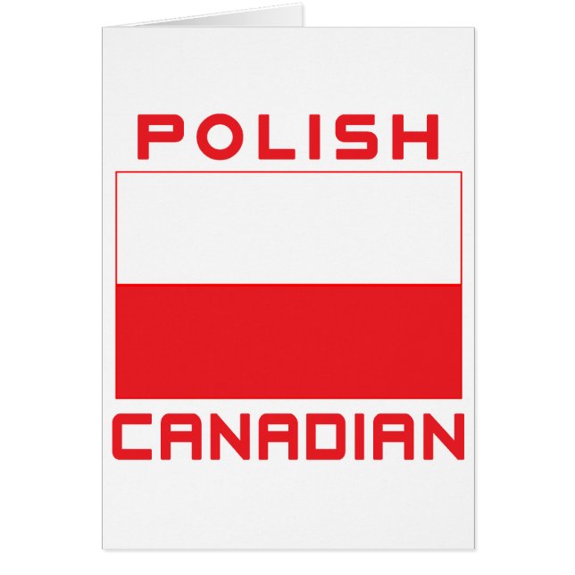 Polnisch-kanadische Polnische Flagge (Vorne)