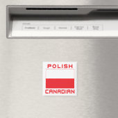 Polnisch-kanadische Polnische Flagge Magnet (In Situ (Geschirrspüler))
