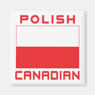 Polnisch-kanadische Polnische Flagge Magnet