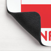 Polnisch-kanadische Polnische Flagge Mousepad (Ecke)