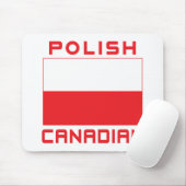 Polnisch-kanadische Polnische Flagge Mousepad (Mit Mouse)