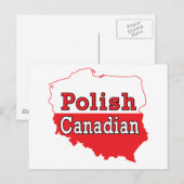Polnisch-Kanadische Polnische Karte (Vorne/Hinten)