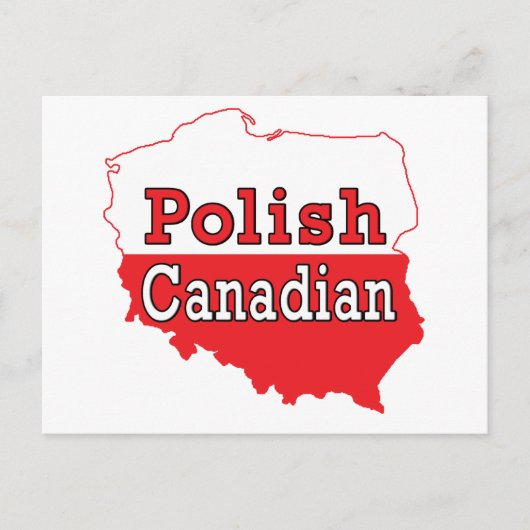 Polnisch-Kanadische Polnische Karte (Vorderseite)