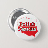 Polnisch-Kanadische Polnische Karte Button (Vorne & Hinten)