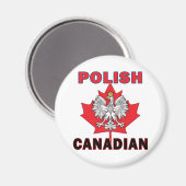 Polnisch-Kanadischer Adlerfisch Magnet (Vorderseite/Rückseite)