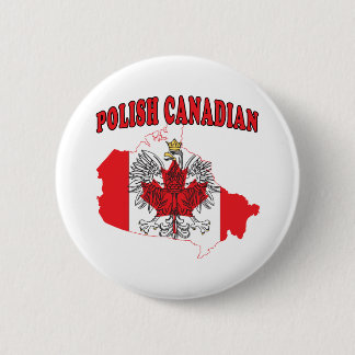 Polnisch-Kanadisches Flaggenplan Button