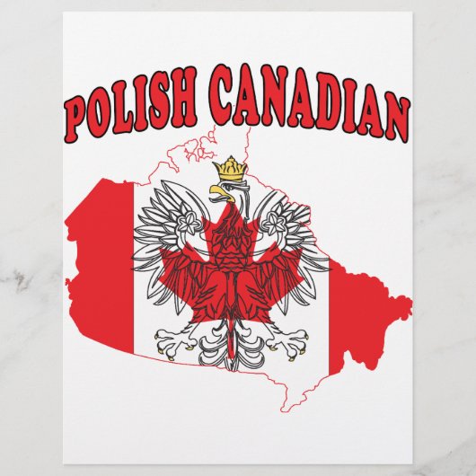 Polnisch-Kanadisches Flaggenplan Flyer (Vorne)