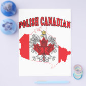 Polnisch-Kanadisches Flaggenplan Flyer (Einzeln)