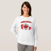 Polnisch-Kanadisches Flaggenplan T-Shirt (Vorne ganz)