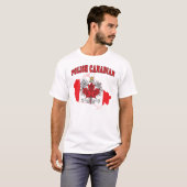 Polnisch-Kanadisches Flaggenplan T-Shirt (Vorne ganz)