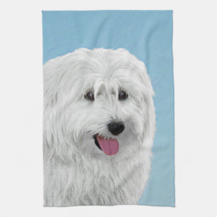 Polnisch Lowland Sheepdog Malerei - Original Hund Handtuch