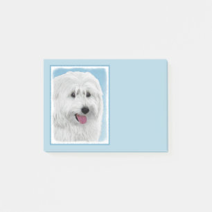 Polnisch Lowland Sheepdog Malerei - Original Hund Post-it Klebezettel