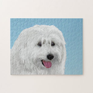Polnisch Lowland Sheepdog Malerei - Original Hund  Puzzle