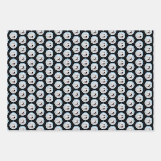 Polnisch Lowland Sheepdog Painting - Hundekunst Geschenkpapier Set (Vorderseite 3)