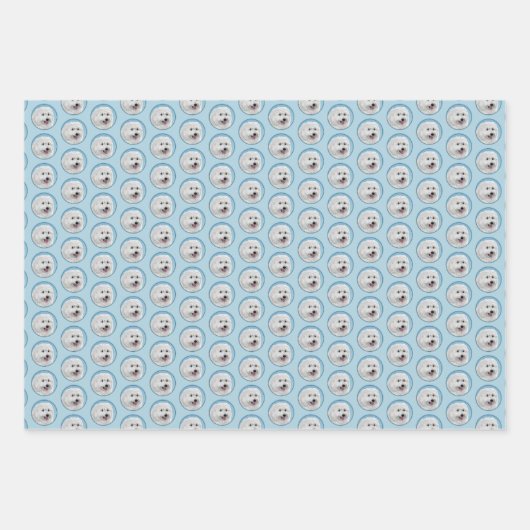 Polnisch Lowland Sheepdog Painting - Hundekunst Geschenkpapier Set (Vorderseite)