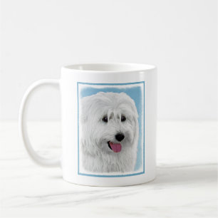 Polnisch Lowland Sheepdog Painting - Hundekunst Kaffeetasse