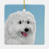 Polnisch Lowland Sheepdog Painting - Hundekunst Keramikornament (Rückseite)