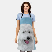 Polnisch Lowland Sheepdog Painting - Hundekunst Schürze (Getragen)