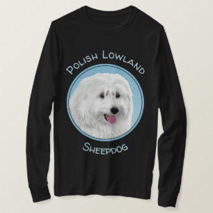 Polnisch Lowland Sheepdog Painting - Hundekunst T-Shirt