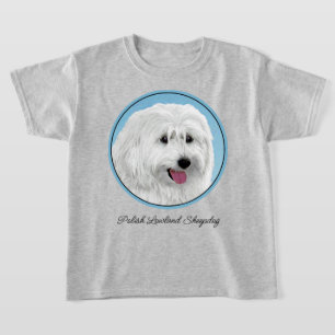 Polnisch Lowland Sheepdog Painting - Hundekunst T-Shirt