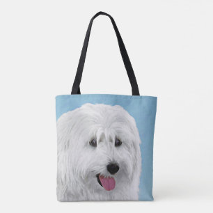 Polnisch Lowland Sheepdog Painting - Hundekunst Tasche