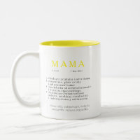 Polnisch Mum Gift - MAMA Definition gelb