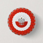 Polnisch Polen Unabhängigkeitstag Cotillion Button (Vorderseite)