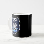 Polnisch Polizei Policja Kaffeetasse (Vorderseite Links)