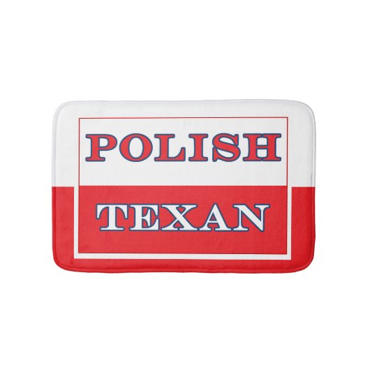 Polnisch-Polnische Flagge Badematte (Vorderseite)