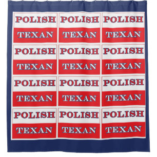 Polnisch-Polnische Flagge Duschvorhang