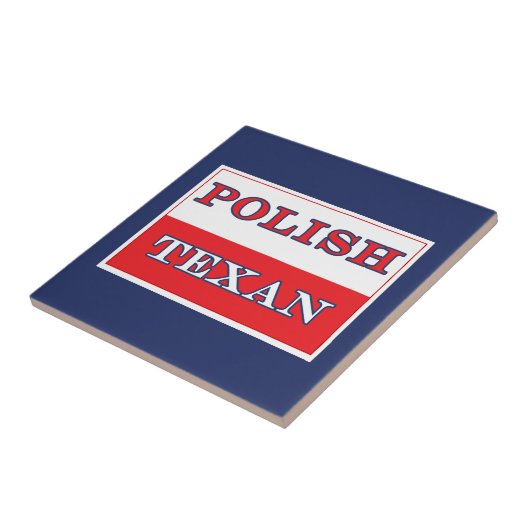 Polnisch-Polnische Flagge Fliese (Seite)