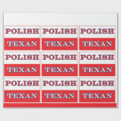 Polnisch-Polnische Flagge Geschenkpapier (Flach)
