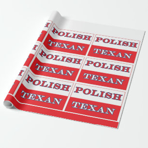 Polnisch-Polnische Flagge Geschenkpapier