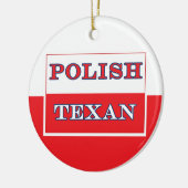 Polnisch-Polnische Flagge Keramik Ornament (Links)