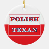 Polnisch-Polnische Flagge Keramik Ornament (Hinten)