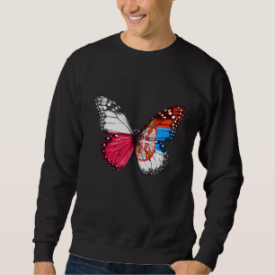 Polnisch-serbische Fahne Sweatshirt