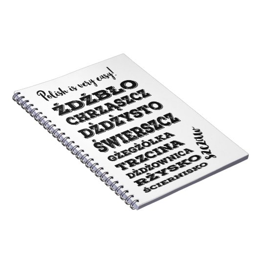 Polnisch Sprache Polen Geschenk Notizblock (Rechte Seite)