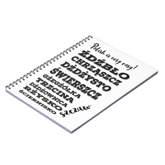 Polnisch Sprache Polen Geschenk Notizblock (Linke Seite)