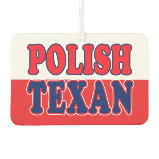 Polnisch Texan Autolufterfrischer (Vorderseite)