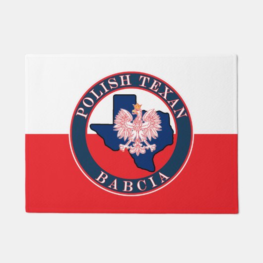 Polnisch Texan Babcia Round Fußmatte (Vorderseite)
