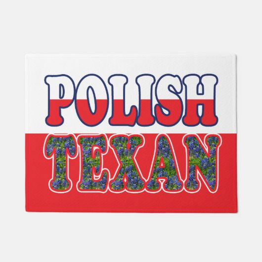 Polnisch Texan Bluebonnets Fußmatte (Vorderseite)