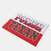 Polnisch Texan Bluebonnets Fußmatte (Schrägansicht)