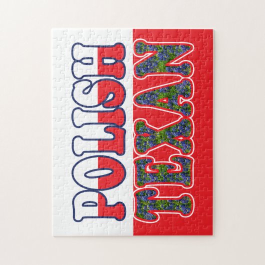 Polnisch Texan Bluebonnets Puzzle (Vertikal)