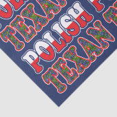 Polnisch Texan Bluebonnets Seidenpapier (Detail)