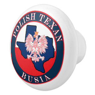 Polnisch Texan Busia Round Keramikknauf