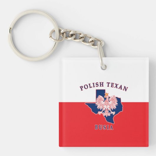 Polnisch Texan Busia Schlüsselanhänger (Vorderseite)