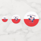 Polnisch Texan Dziadek Konfetti (Rückseiten)